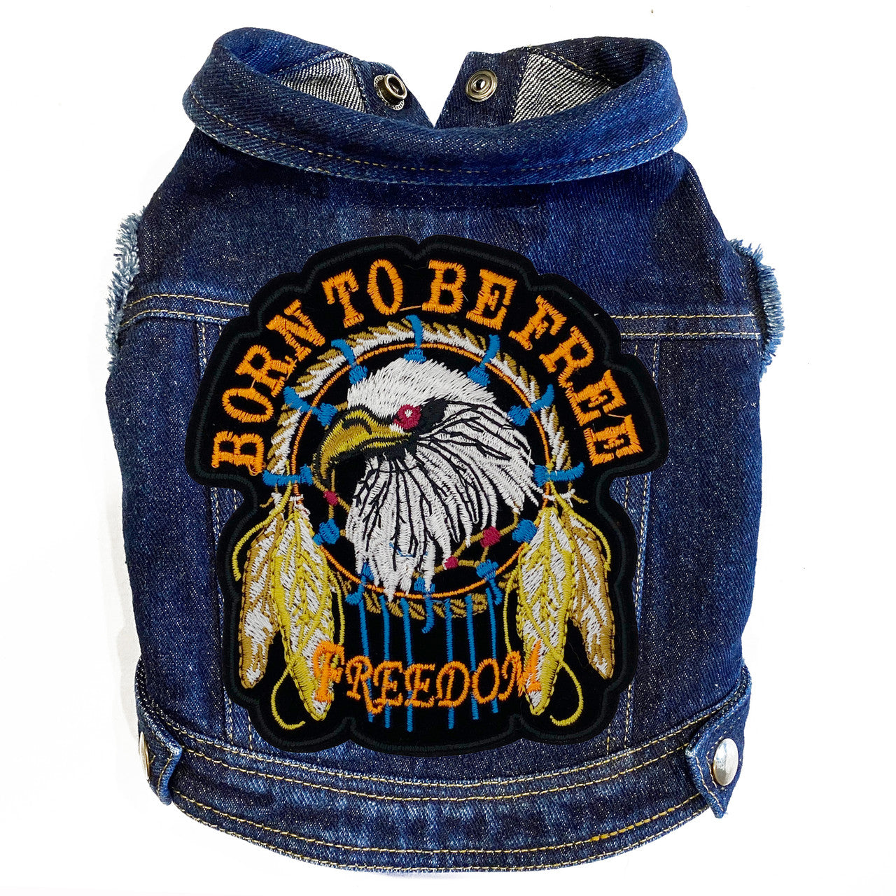 Born to be Free - Denim Dog Jacket alternate view