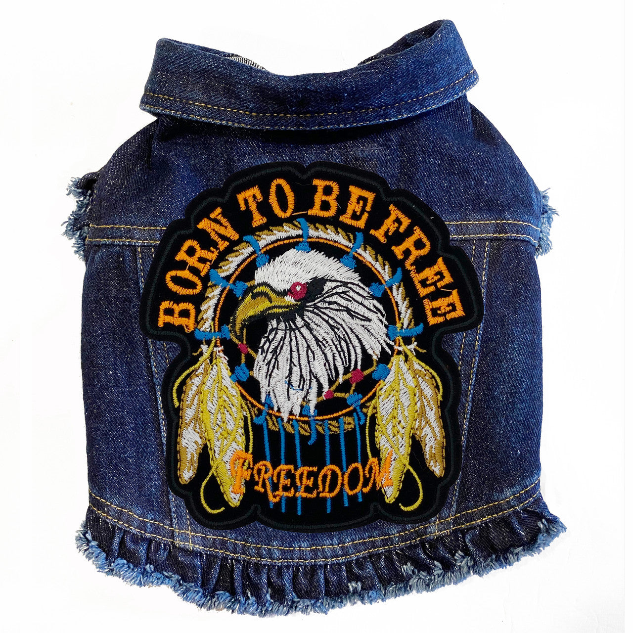 Born to be Free - Denim Dog Jacket alternate view