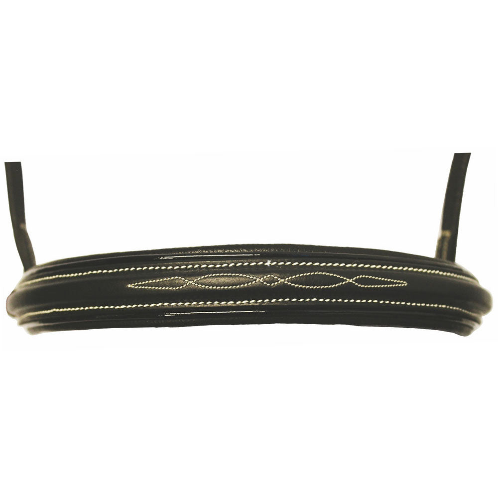 Henri de Rivel Pro Mono Crown Fancy Bridle with Patent Leather Piping and Laced Reins - image 10