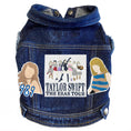 Load image into Gallery viewer, Eras Tour Swiftie inspired Denim Dog Jacket for dogs
