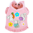 Load image into Gallery viewer, Cute Spring Bunnies Denim Dog Jacket alternate view
