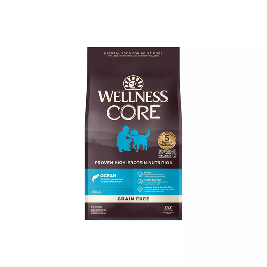 Wellness Core Adult Grain Free Ocean Whitefish, Herring and Salmon Dog Food 