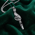 Load image into Gallery viewer, Cat Whistle Pendant Necklace 30"
