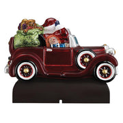 Santa In Antique Car Light