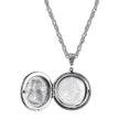 Load image into Gallery viewer, Pewter Cat Locket Necklace 30"
