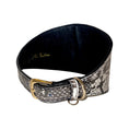Load image into Gallery viewer, White & Black 4” Wide Snake Collar
