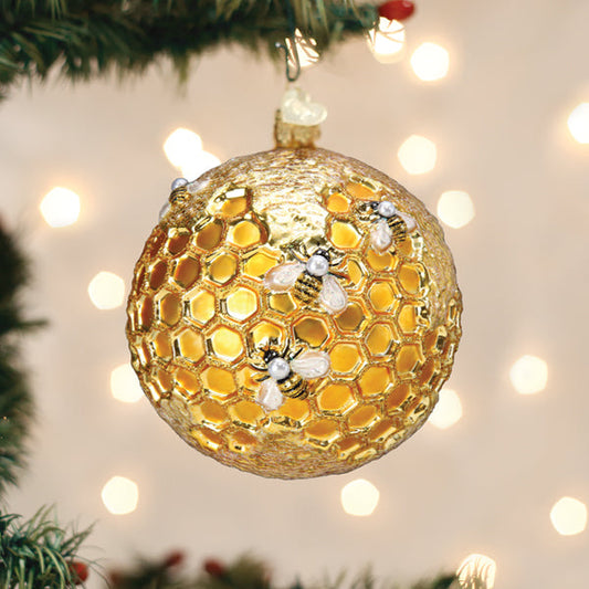 Bee Blessed Round Ornament - Southlake Paws