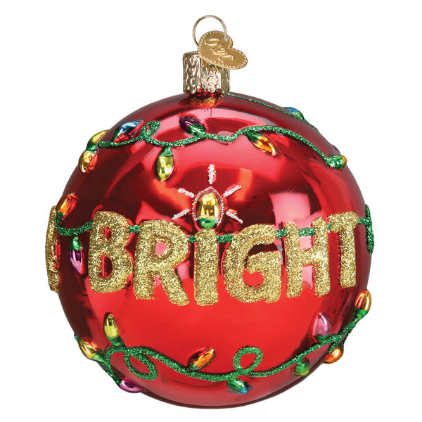 Merry & Bright Round Ornament - Southlake Paws