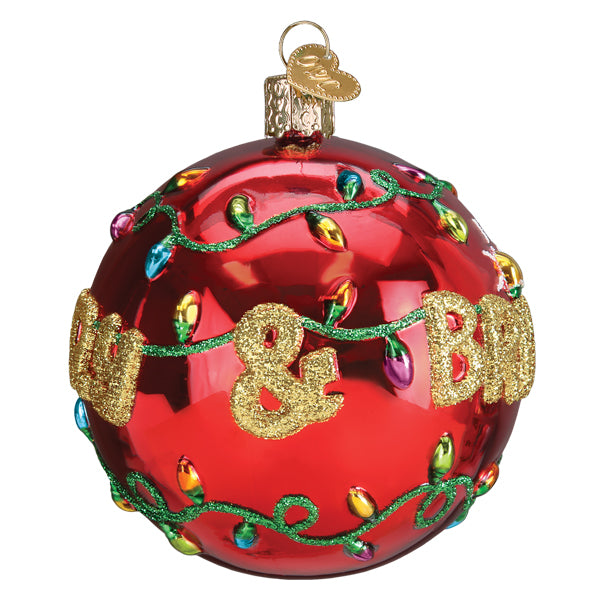 Merry & Bright Round Ornament - Southlake Paws