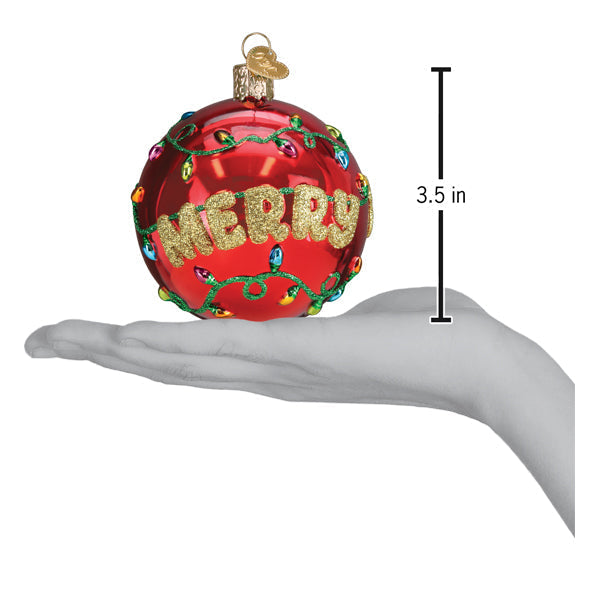 Merry & Bright Round Ornament - Southlake Paws