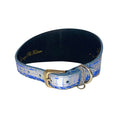 Load image into Gallery viewer, Stunning Multi-Color Blue/Silver/Gold Snake 3” Wide Style Collar
