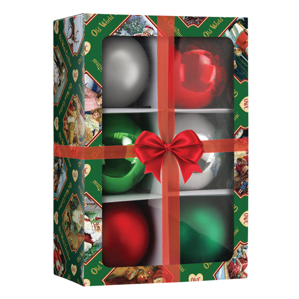Classics Balls - 3.5" 6 Count Ornament - Southlake Paws