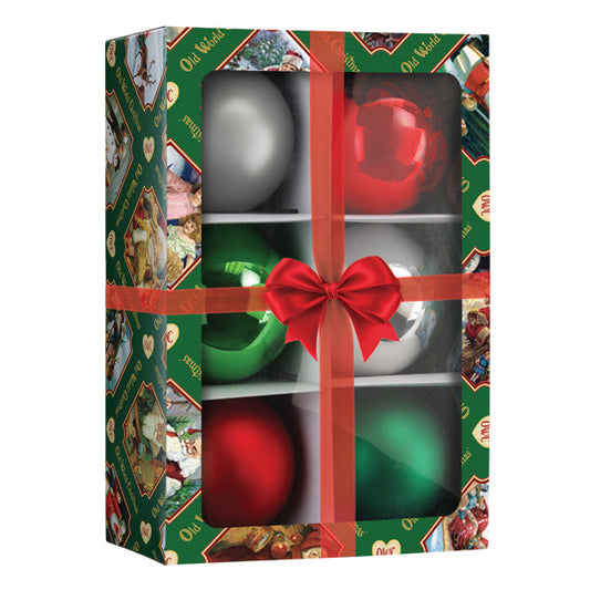 Classics Balls - 3.5" 6 Count Ornament - Southlake Paws