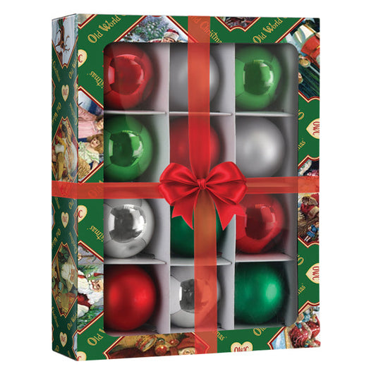 Classics Balls - 1.5" 12 Count Ornament - Southlake Paws