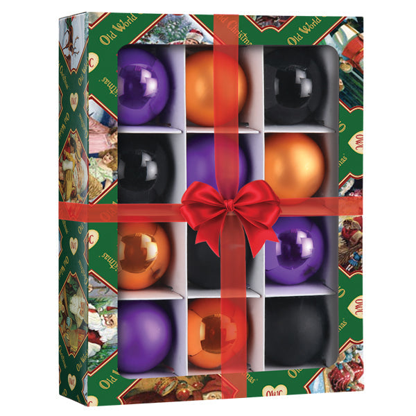 Halloween Balls - 1.5" 12 Count Ornament - Southlake Paws