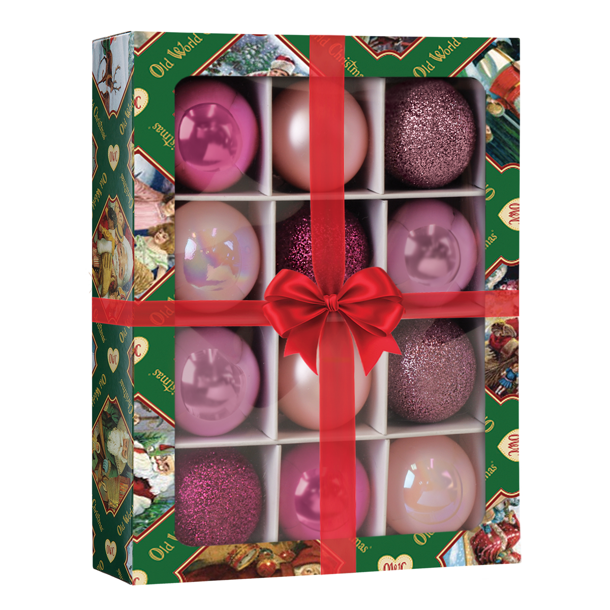 12 Count 1.5" Posh Pink Balls Ornament - Southlake Paws