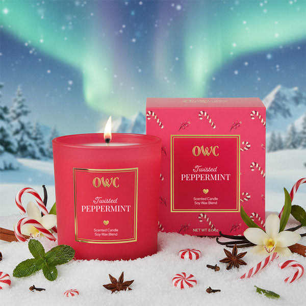 Twisted Peppermint Candle - Southlake Paws