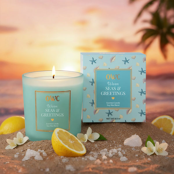 Warm Seas & Greetings Candle - Southlake Paws