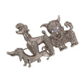 Load image into Gallery viewer, Canine Companions Trio Brooch Pin
