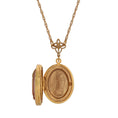 Load image into Gallery viewer, Sitting Cat Oval Enamel Locket Necklace 24"
