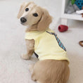 Load image into Gallery viewer, Parisian Pet 'Tie' Dog Shirt – Elegant Formal Attire for Dogs & Cats, Light Yellow
