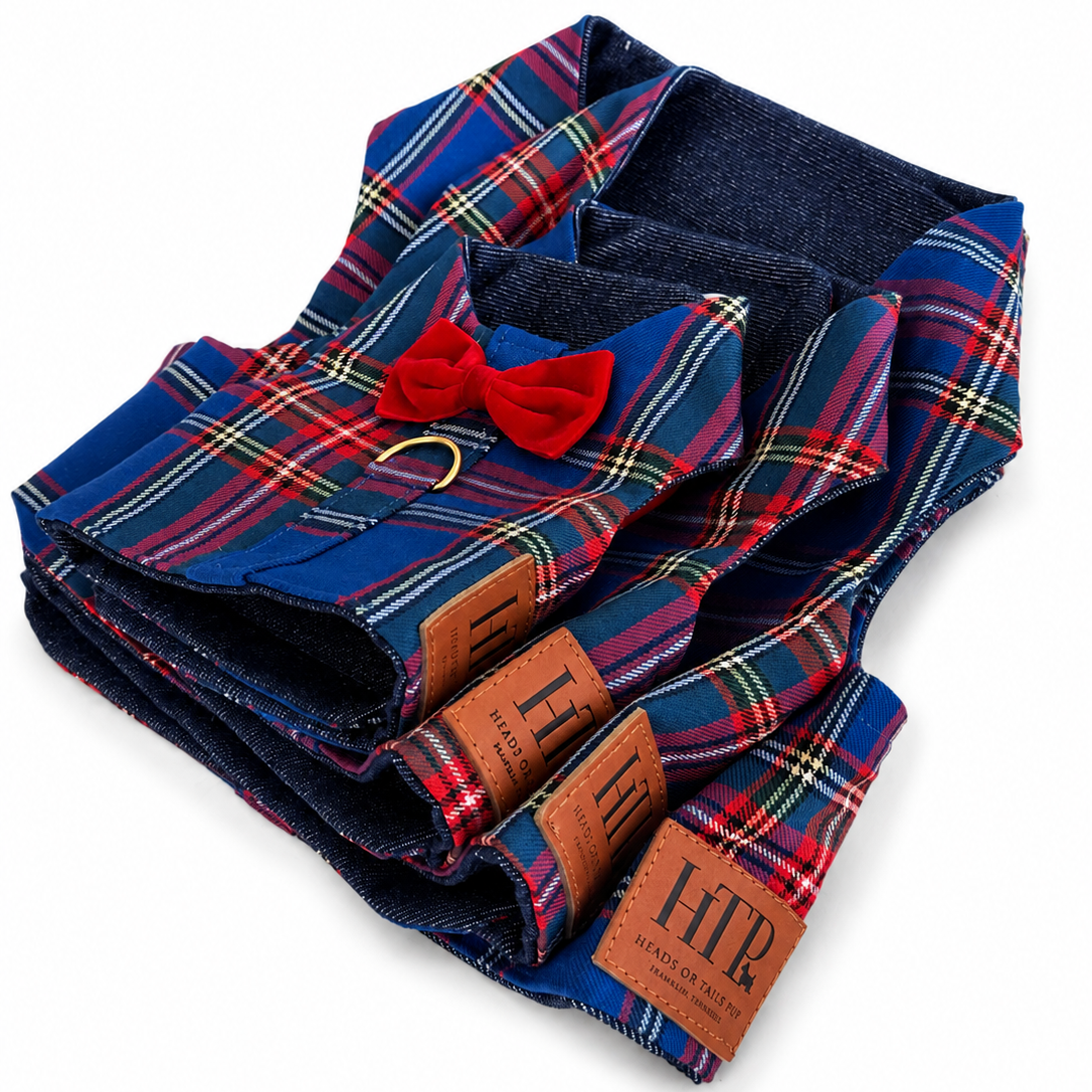 Red/Blue Plaid Harness