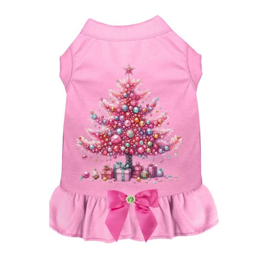 Pretty in Pink Christmas Tree Dress