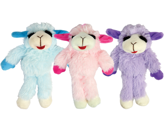 Multipet Floppy Lamb Chop - Assorted Colors 7"