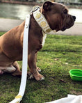Load image into Gallery viewer, The "Maximus" leash white & gold
