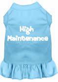 Load image into Gallery viewer, Pet Dress Screen Printed, "High Maintenance"
