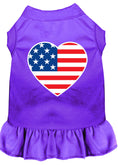 Load image into Gallery viewer, Pet Dress "American Flag Heart"
