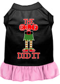 Load image into Gallery viewer, Christmas Pet Dress Screen Printed, "The Elf Did It"
