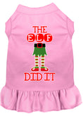 Load image into Gallery viewer, Christmas Pet Dress Screen Printed, "The Elf Did It"
