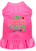 Load image into Gallery viewer, Christmas Pet Dress Screen Printed, "I Can't, Santa Is Watching"
