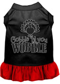 Load image into Gallery viewer, Thanksgiving Pet Dress "Gobble Til You Wobble"
