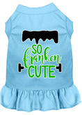 Load image into Gallery viewer, Halloween Pet Dress Screen Printed, "So Franken Cute"
