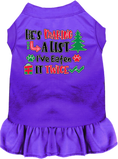 Load image into Gallery viewer, Christmas Pet Dress "He's Making A List, I've Eaten It Twice"
