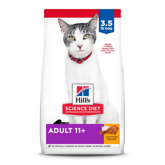 Hill's Science Diet Senior 11+ Chicken Recipe Dry Cat Food 