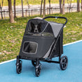 Load image into Gallery viewer, One-Click Foldable Stroller for Large Medium Small Dogs, Pet, Cats with Storage
