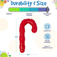 Load image into Gallery viewer, Candy Cane Nylon Dog Toy for Aggressive Chewers | USA Made | SodaPup
