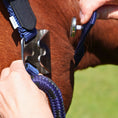 Load image into Gallery viewer, Magna Halter ™ in Blue with Leather Breakaway
