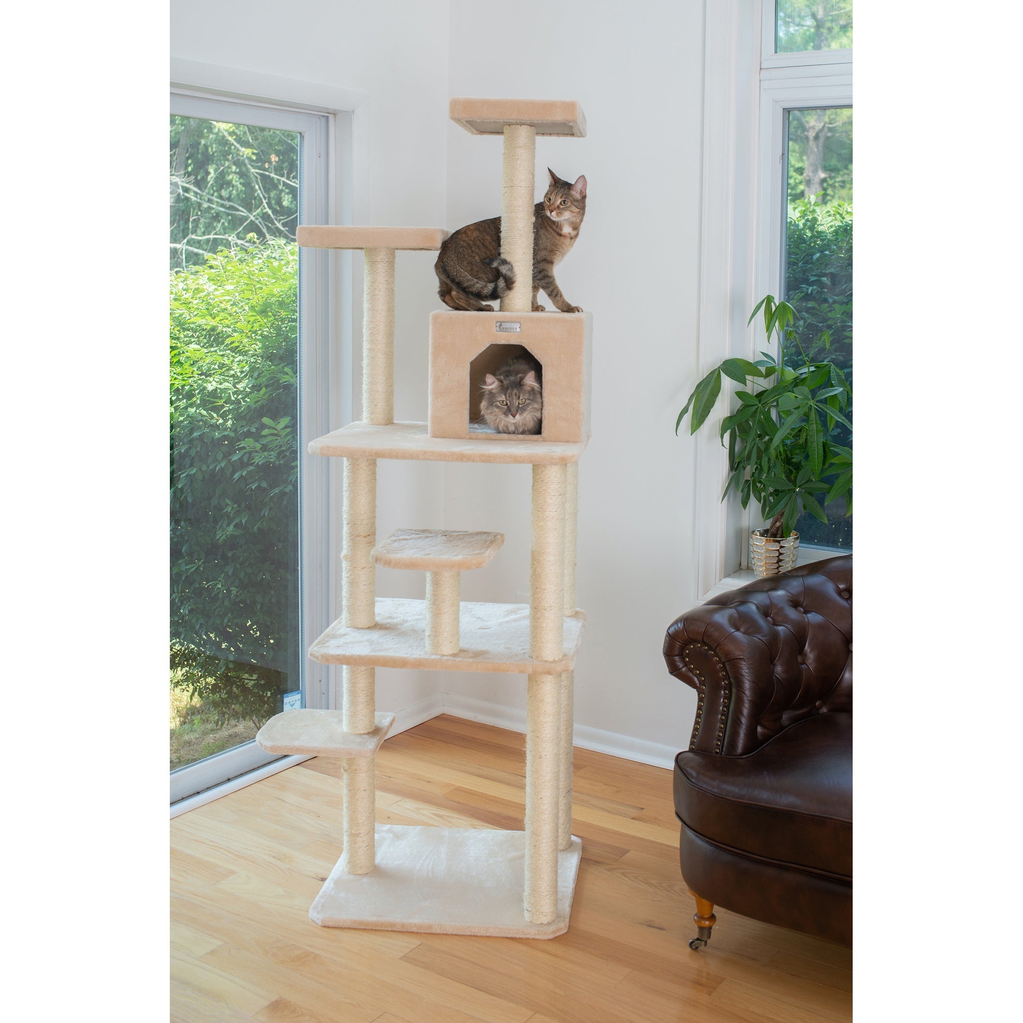 Armarkat Cat Tree GP78740821 - 74-Inch - Beige