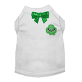 Load image into Gallery viewer, Smiling Clover Dog Tee with Sequin Bow
