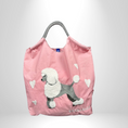 Load image into Gallery viewer, Women's Large Nylon Vintage Dog Classic Square String Handbag - image 2
