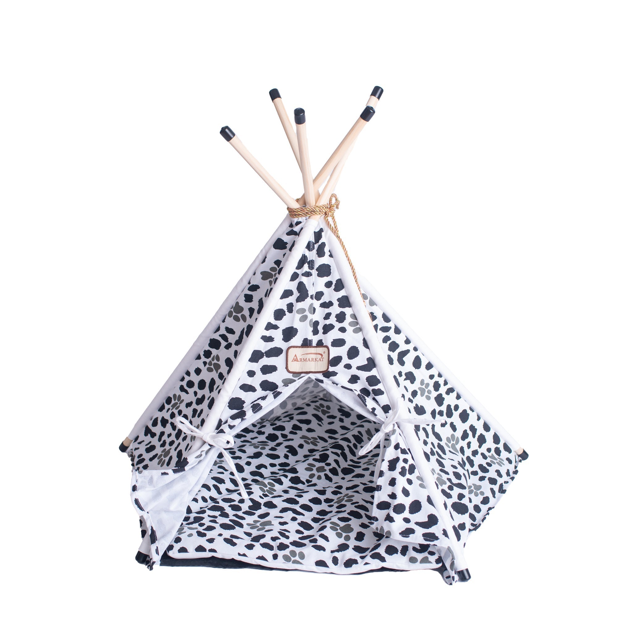Armarkat Cat Teepee Bed C46 - White/Black