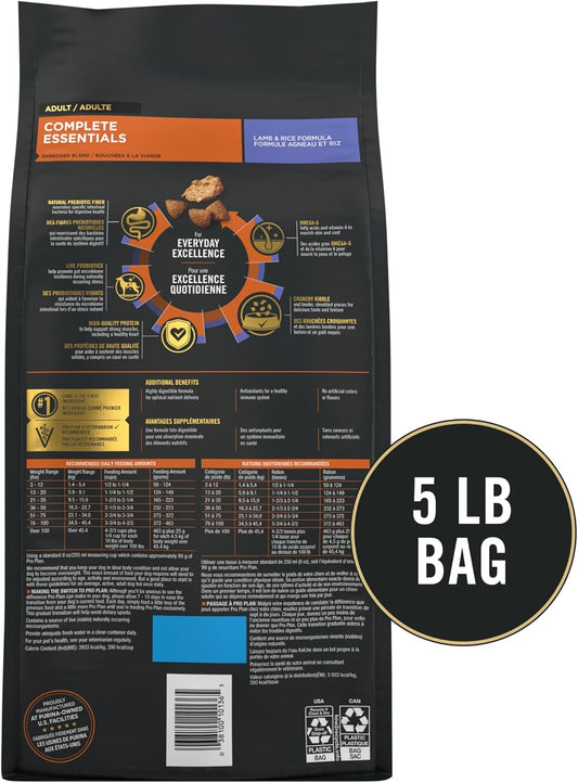 Purina Pro Plan Complete Essentials Adult Shredded Blend Lamb & Rice Formula 