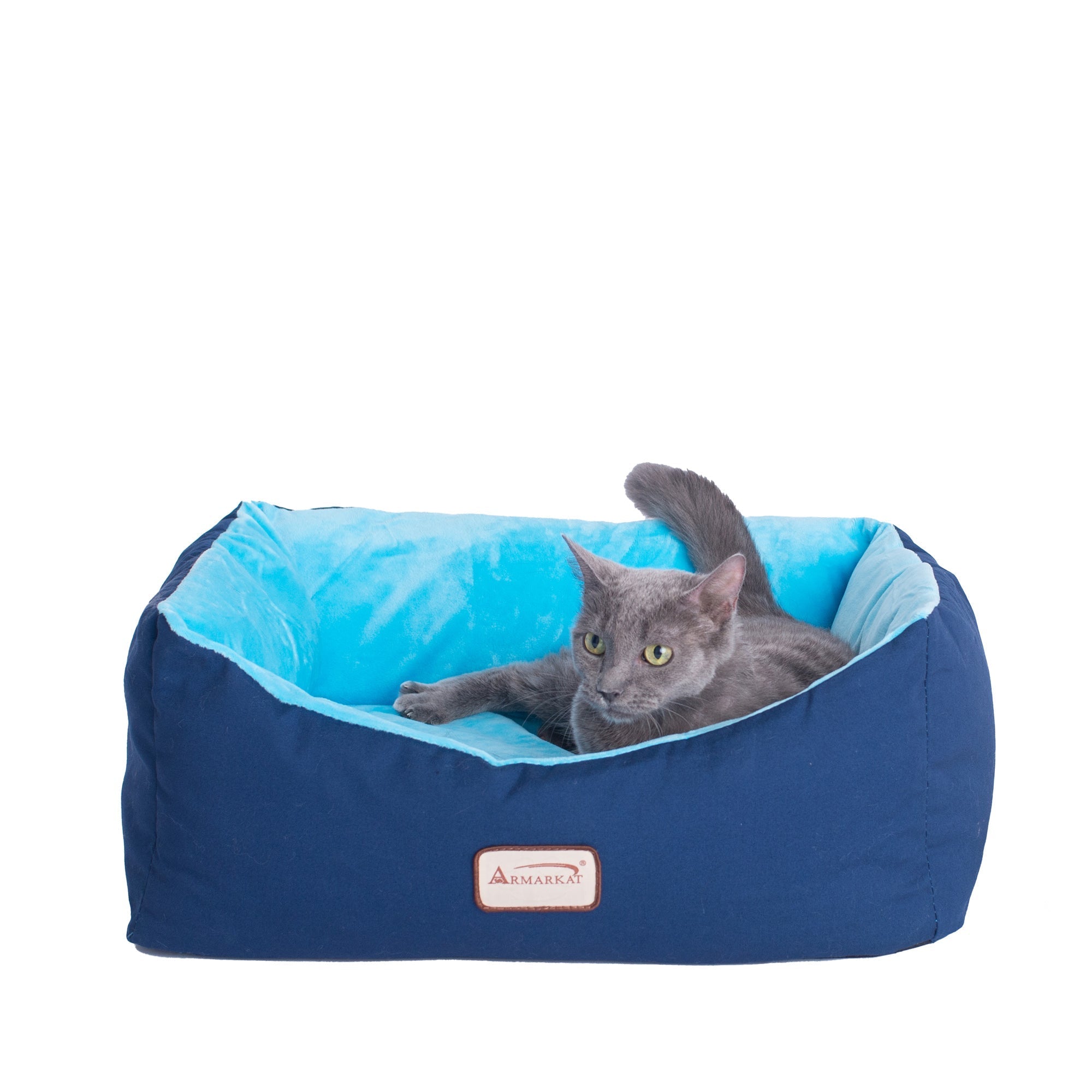 Armarkat Cat Bed C09HSL/TL - Navy/Blue - Small