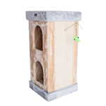 Armarkat Double Condo Cat House With SratchIng Carpet For Cats Kitty Enjoyment