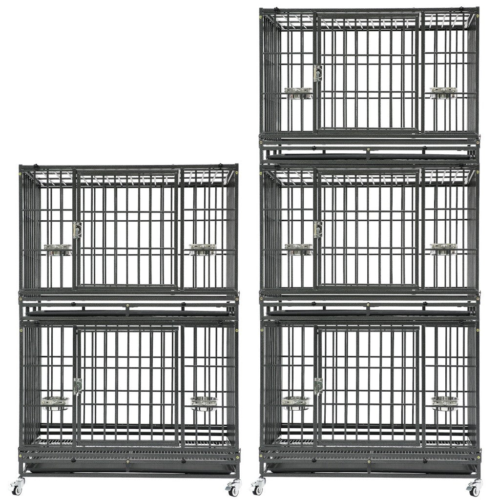 37" Stackable Heavy Duty Dog Crate 371D03