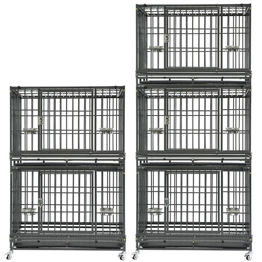 37" Stackable Heavy Duty Dog Crate 371D03